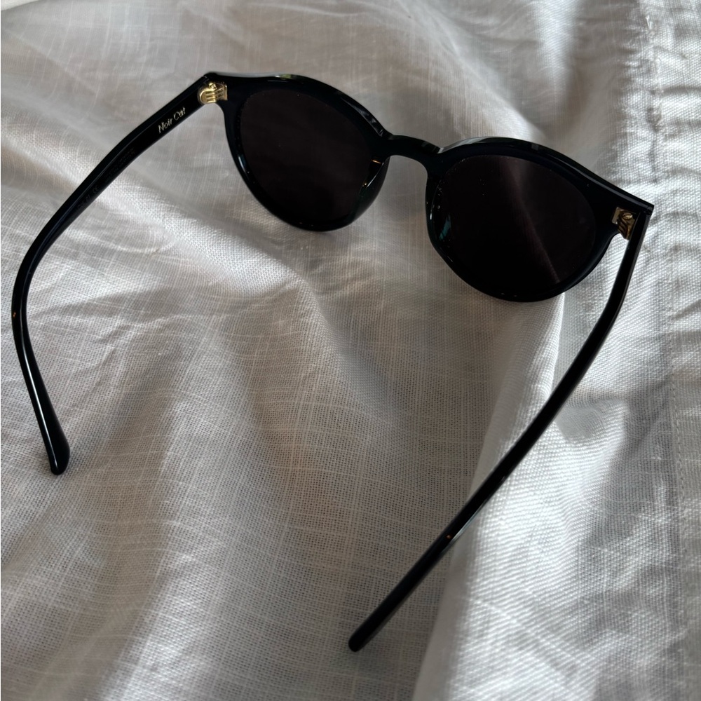 Gentle Monster Black Sunglasses with Gold Accents - Picture 8 of 9